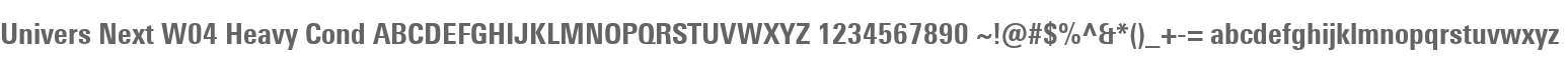 Univers Next W04 Heavy Cond