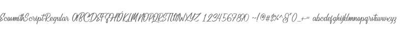 Ecosmith Script