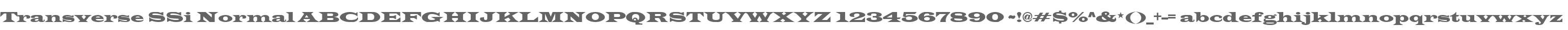 Transverse SSi Normal