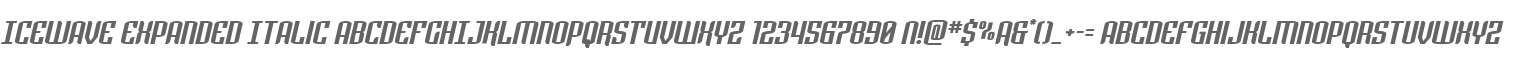 Icewave Expanded Italic