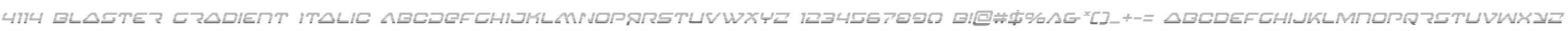 4114 Blaster Gradient Italic