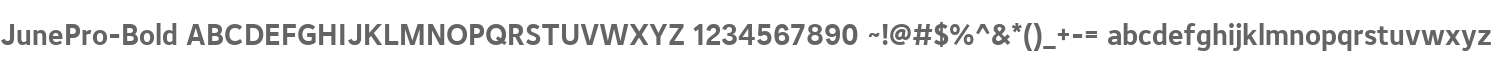 JunePro-Bold