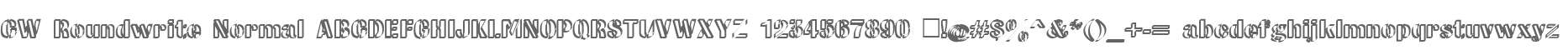 CW Roundwrite Normal