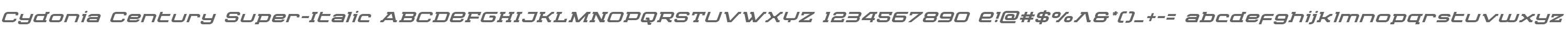 Cydonia Century Super-Italic