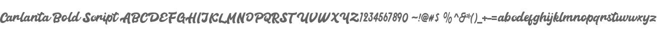 Carlanta Bold Script