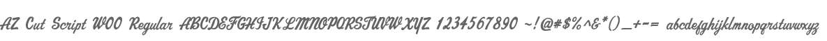AZ Cut Script W00 Regular