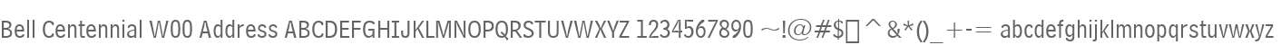Bell Centennial W00 Address