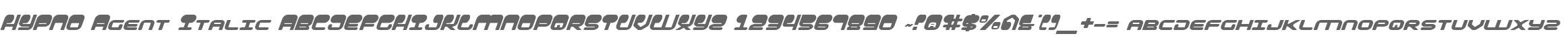 HYPNO Agent Italic