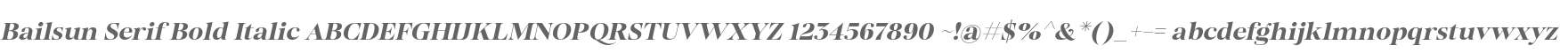Bailsun Serif