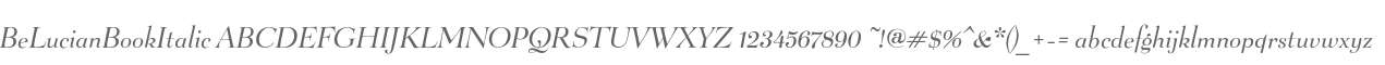 BeLucianBookItalic