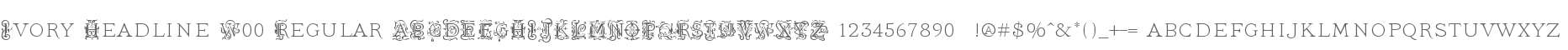Ivory Headline W00 Regular
