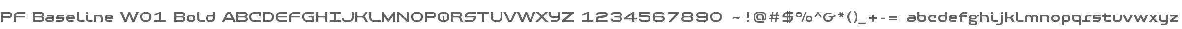 PF Baseline W01 Bold