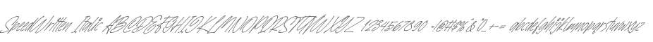 SpeedWritten Italic