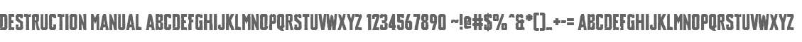 Destruction Manual