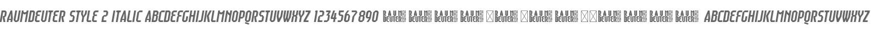 Raumdeuter Style 2 Italic