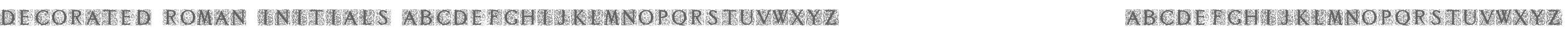 Decorated Roman Initials