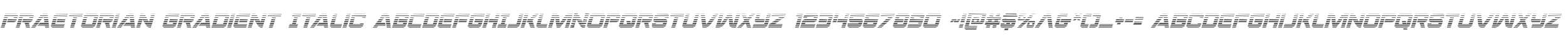 Praetorian Gradient Italic
