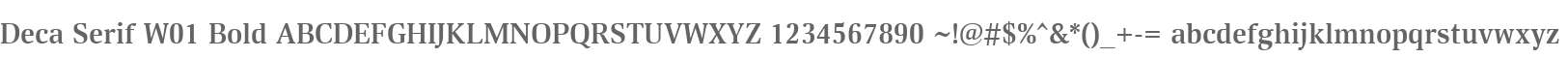 Deca Serif W01 Bold