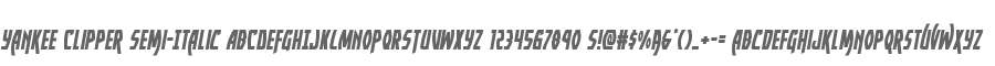 Yankee Clipper Semi-Italic
