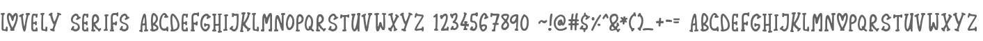 Lovely Serifs