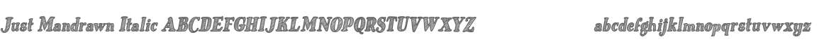 Just Mandrawn Italic