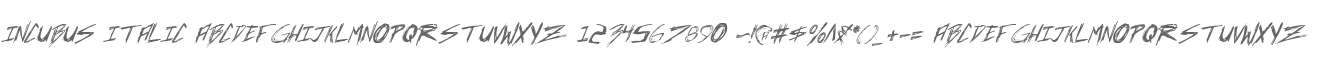 Incubus Italic