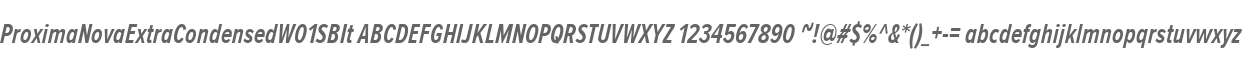 ProximaNovaExtraCondensedW01SBIt