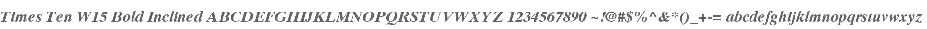 Times Ten W15 Bold Inclined