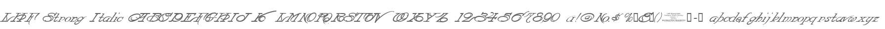 LHF Strong Italic