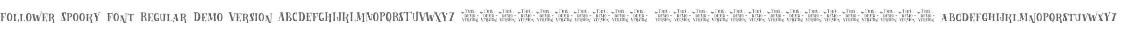 Follower Spooky Font