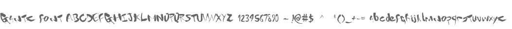 Gantz font