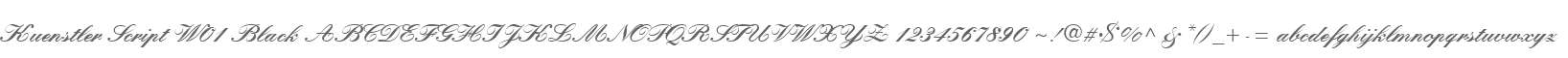 Kuenstler Script W01 Black