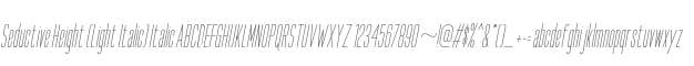 Seductive Height (Light Italic)