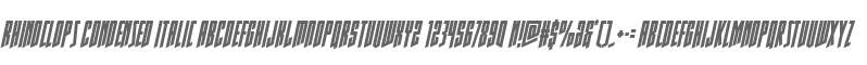 Rhinoclops Condensed Italic