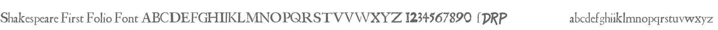 Shakespeare First Folio Font