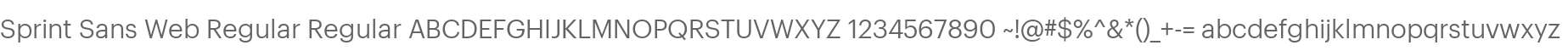 Sprint Sans Web Regular Regular