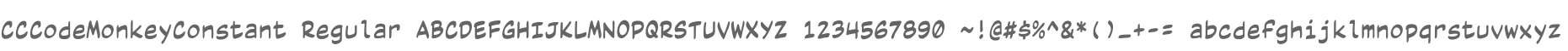 CCCodeMonkeyConstant Regular