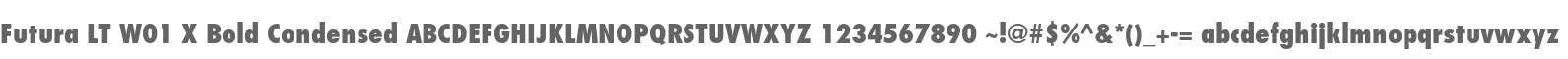 Futura LT W01 X Bold Condensed