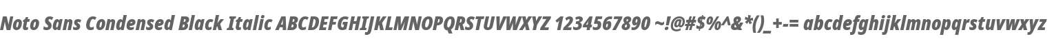 Noto Sans Cond Blk