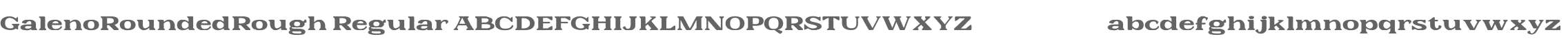 Galeno Rounded Rough Demo