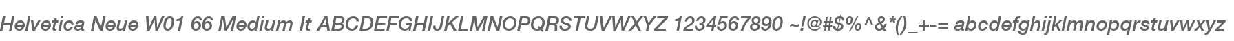 Helvetica Neue W01 66 Medium It