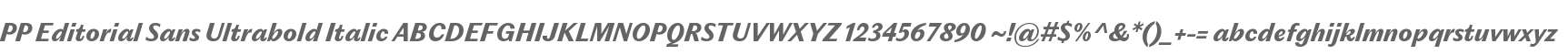 PP Editorial Sans Ulbold Italic