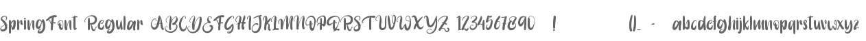 SpringFont