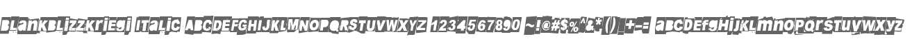 Blankblizzkriegi Italic
