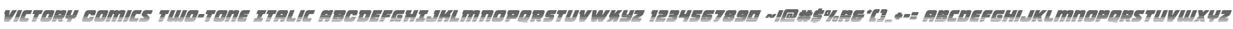 Victory Comics Two-Tone Italic