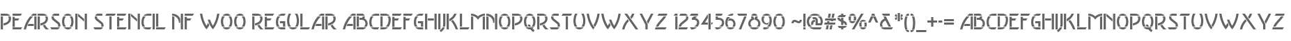 Pearson Stencil NF W00 Regular