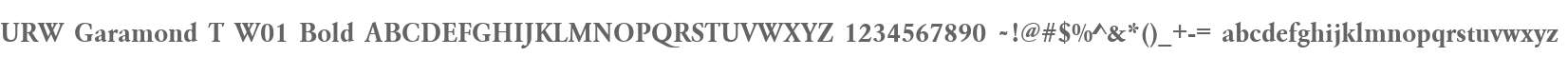 URW Garamond T W01 Bold