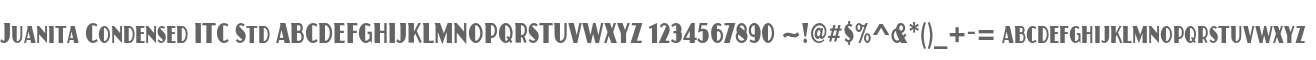 Juanita Condensed ITC Std