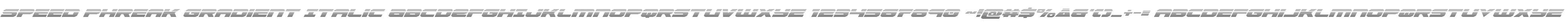 Speed Phreak Gradient Italic