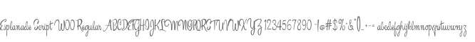 Esplanade Script W00 Regular